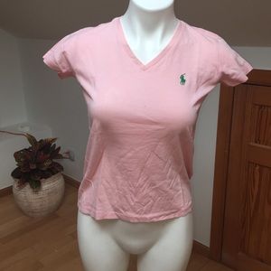 Ralph Lauren pink t shit 🍒
